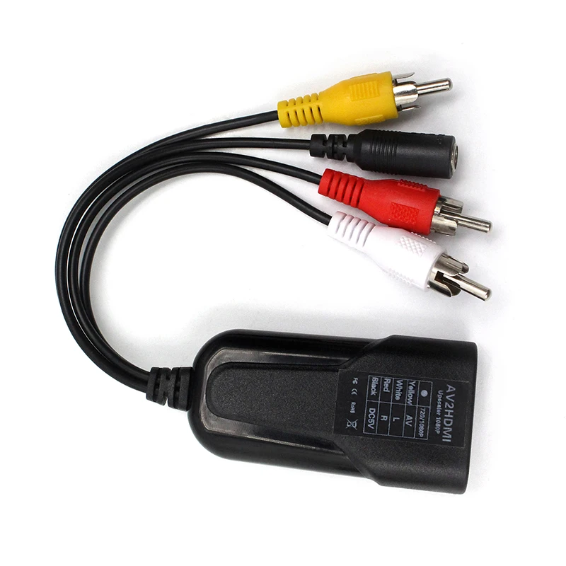

3RCA AV CVBS Composite R/L Audio To HDMI Converter Adapter