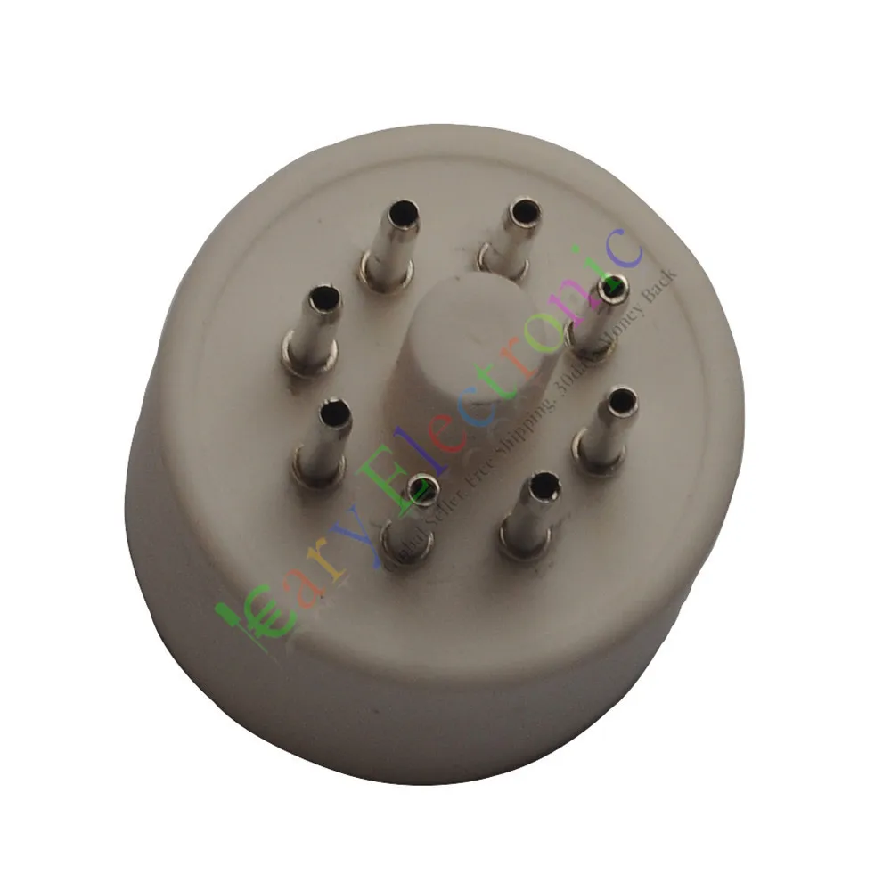 Оптовая и розничная продажа, 2 шт., 8-контактные керамические розетки для вакуумных ламп, основа для аудиоусилителя 6N7 6N8, детали «сделай сам», бесплатная доставка