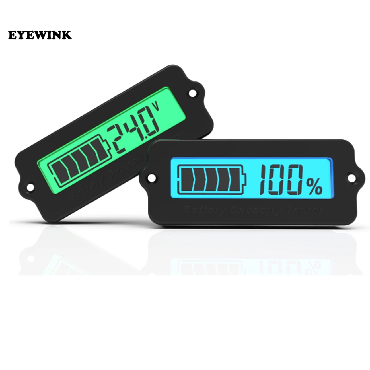 12V LY6W Lead Acid Battery Capacity Indicator Blue  LCD Digit Display Meter Lithium Battery Power Level Detector Tester