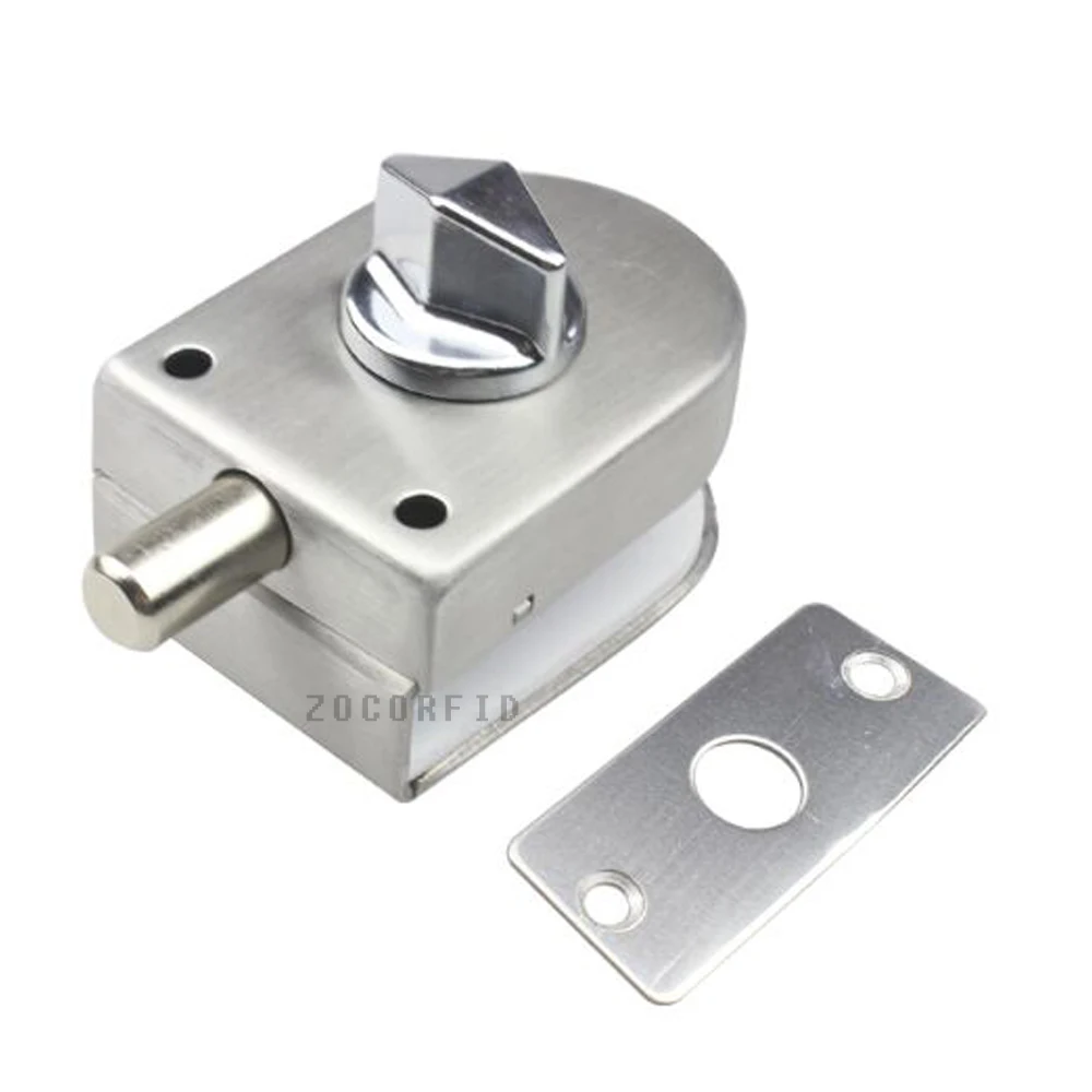 10-12mm Thick Frameless Glass Door Bolt Latch Latches With Thumb Turning Thumbturn Boring Free Latch To Glass Panel