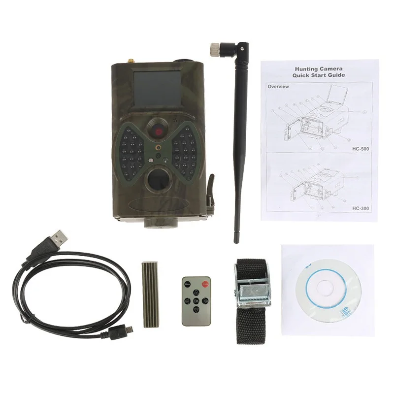 Wildlife Hunting Camera Cellr MMS 2G SMTP HC300M Night Vision Photo Trap Wireless Surveillance Trail Camera for Outdoor Security