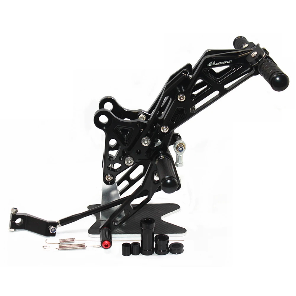 For Honda GROM MSX125 2013 2014 2015 2016-2019 CNC Adjustable Footrests Foot Pegs Rider Rearsets Foot Rest With Passenger Pedal