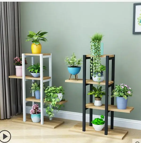 Tieyi flower rack multi-layer living room balcony flowerpot shelf green rose flower shelf household multi-layer interior decorat