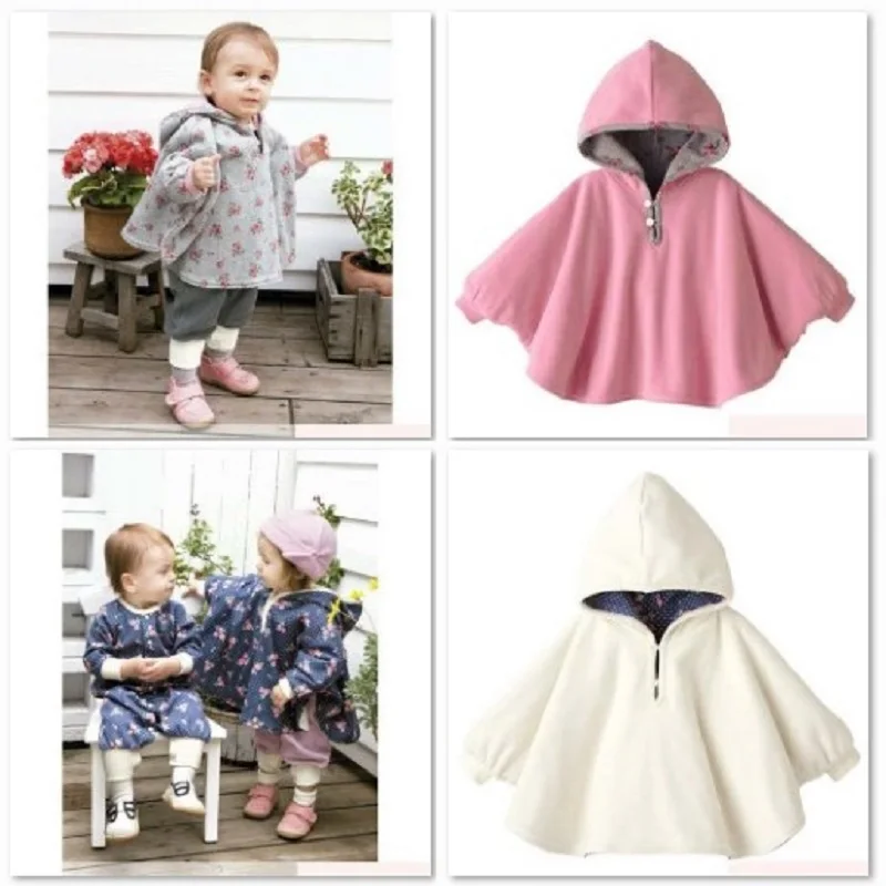 2026 Winter Baby Girls Coat Infant Jackets Hooded Gown infant-clothing Newborn Poncho Outerwear baby girl clothes cloak Outfits
