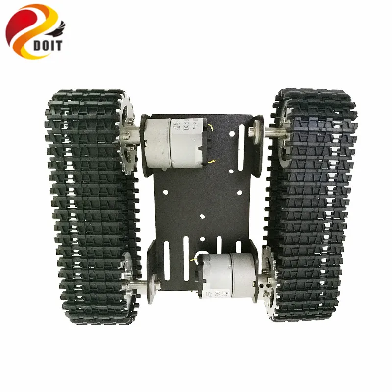 2018 Hàng Mới Về T101 Robot Thông Minh Khung Gầm Xe Tăng Theo Dõi Xe Nền Tảng Với 33GB-520 Động Cơ Cho Arduino Tự Làm Đồ Chơi Robot Một Phần