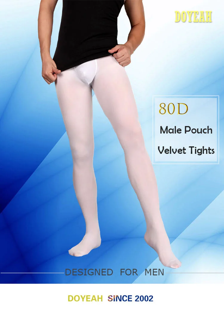 80D Male Pouch Tights Thickened Mat Pantyhose Men\'s Warm Socks Designed For The Male Anatomy Spring And Autumn Dress DOYEAH 0898