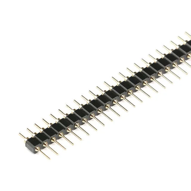 1/10 Pair Connector Pin Header Strip 10pcs Male + 10pcs Female Header Single Row 40 Pin 2.54mm Pin Connector Strip Round Needle