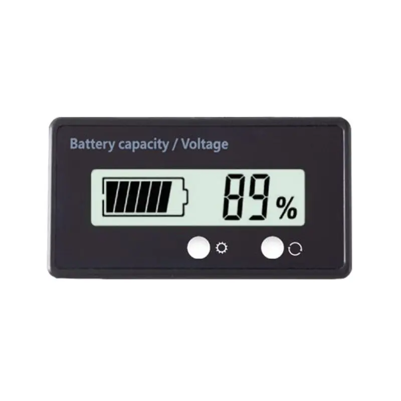 Indicador de capacidad de la batería de litio, voltímetro de voltaje de 12V/24V/36V/48V, LCD, ácido, plomo, motocicleta eléctrica, Scooter, probadores de batería T