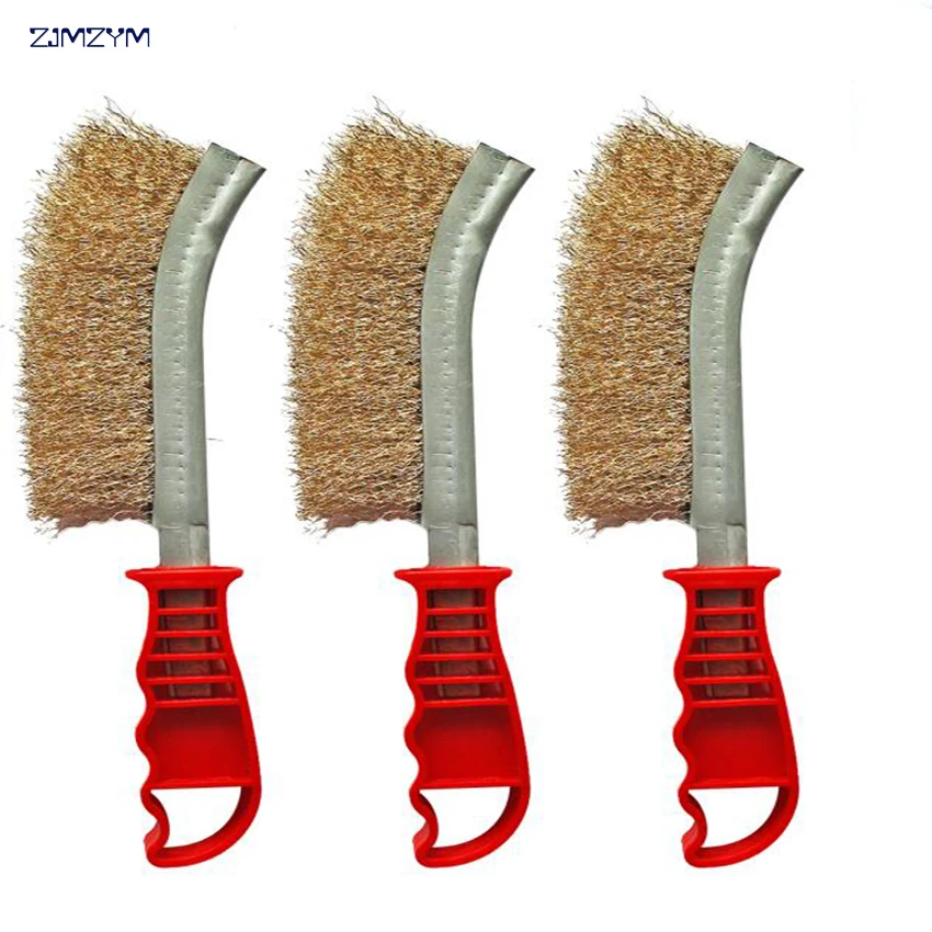 

1pc Durable Stainless Steel Wire Brushes with Handle Rust Cleaning brush Cleaning Polishing Tools