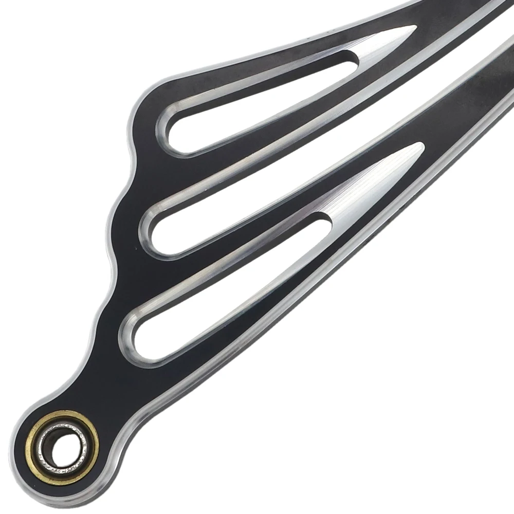 Black Chrome Wing CNC Gear Shift Lever Shift Linkage  Touring Road King Softail Street Glide Trike 1984-15 2016 2017