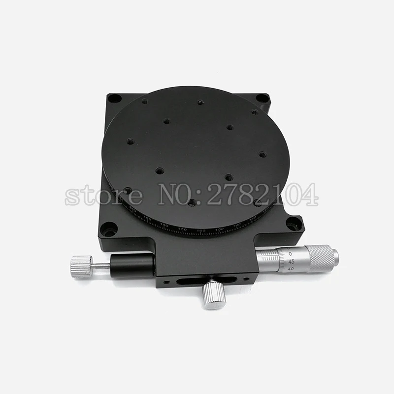 Imagem -03 - Eixo r 90 mm 3.5 Manual de 360 Graus Mesa Deslizante Giratória Micrômetro Precisão Deslocamento Ângulo Ajustar Plataforma Óptica Rs90-l