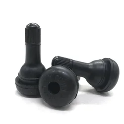 50PCs/set Black TR415 Tubeless Car Wheel Tire Valve Stems with Caps Tyre Rubber Valves With Dust Caps