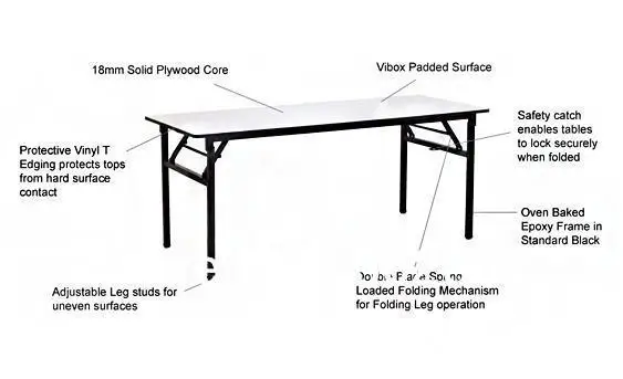 Mesa de banquete plegable de 30 \