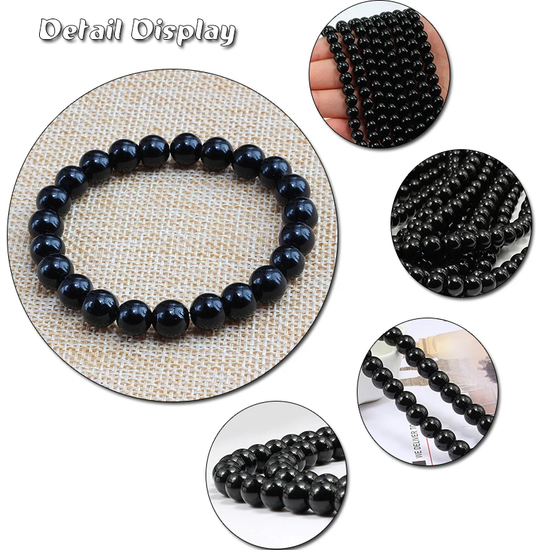 Trendy Mens Black Bracelet Natural Stone Yellow Beaded Handchain Jesus Cross Bracelets&Bangles Women Jewelery Lover Accessories