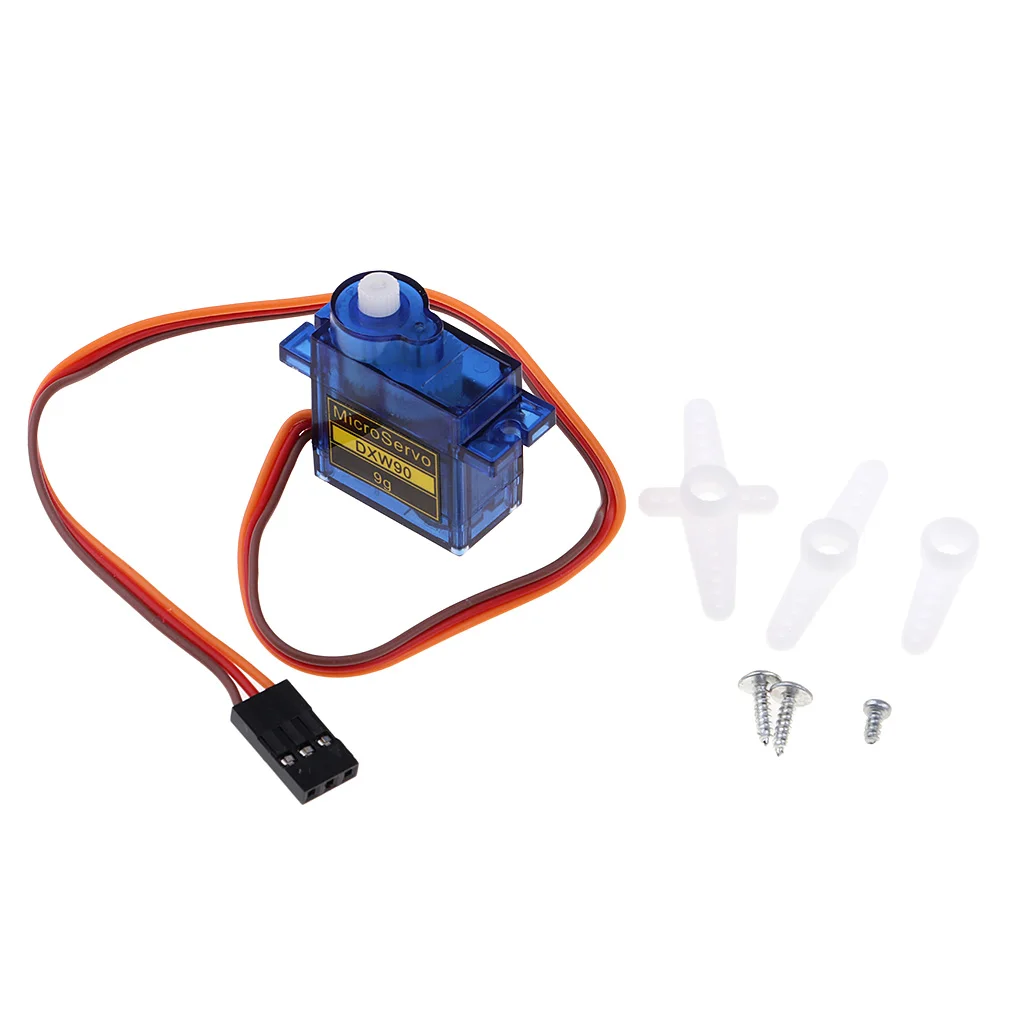 DXW90 9g Micro Servo Motor Kit for RC Robot Arm Helicopter Airplane