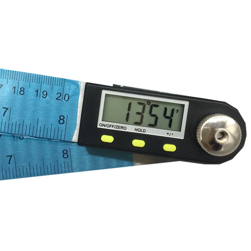 200mm Digital Protractor Inclinometer Level Measuring Tool Electronic Angle Gauge Stainless Steel Angle Ruler with Gift Bag