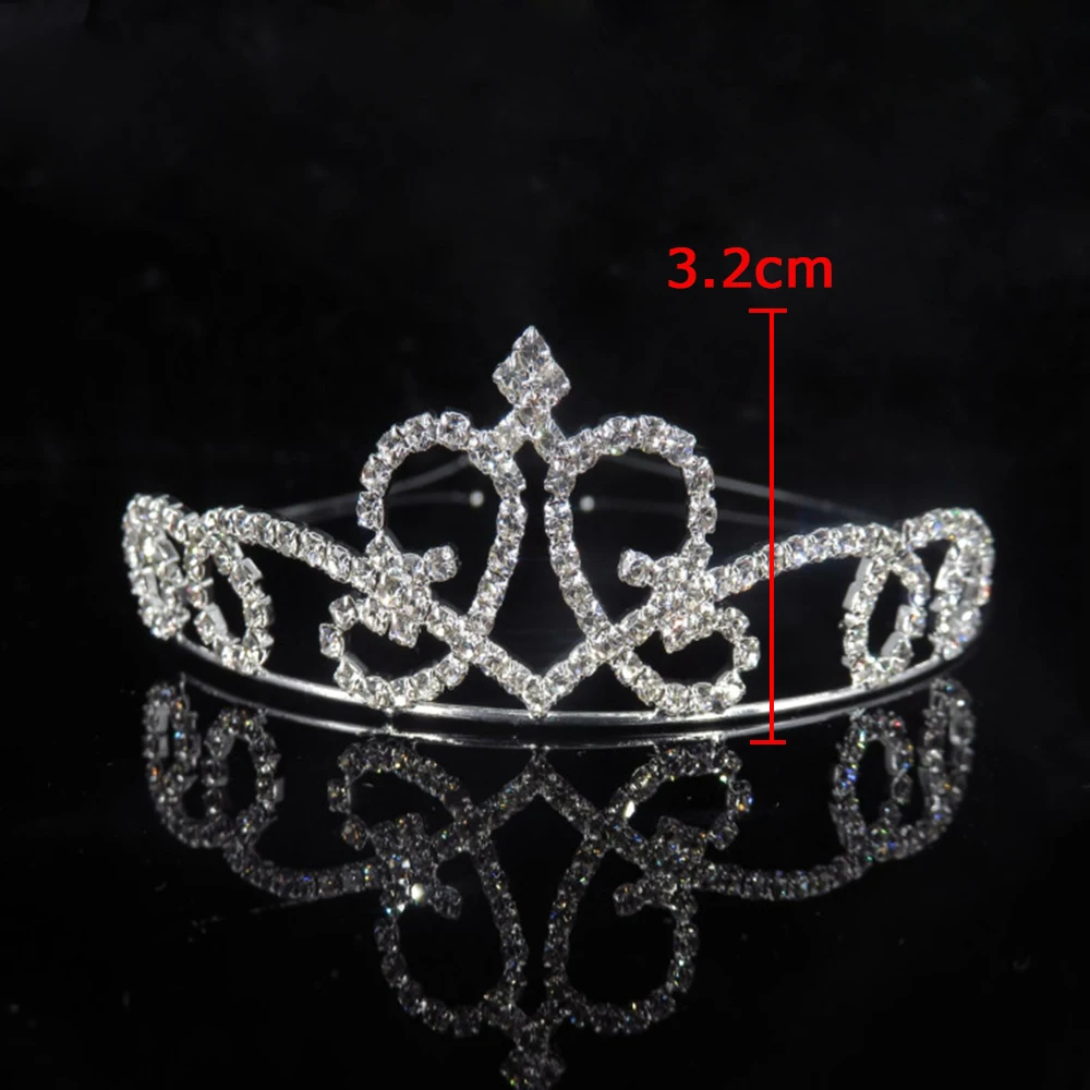 Carino Principessa Dei Capelli Dei Monili di Cerimonia Nuziale Tiara Per Le Donne Da Sposa Corone Accessori Per Capelli Perla Strass Fascia Delle