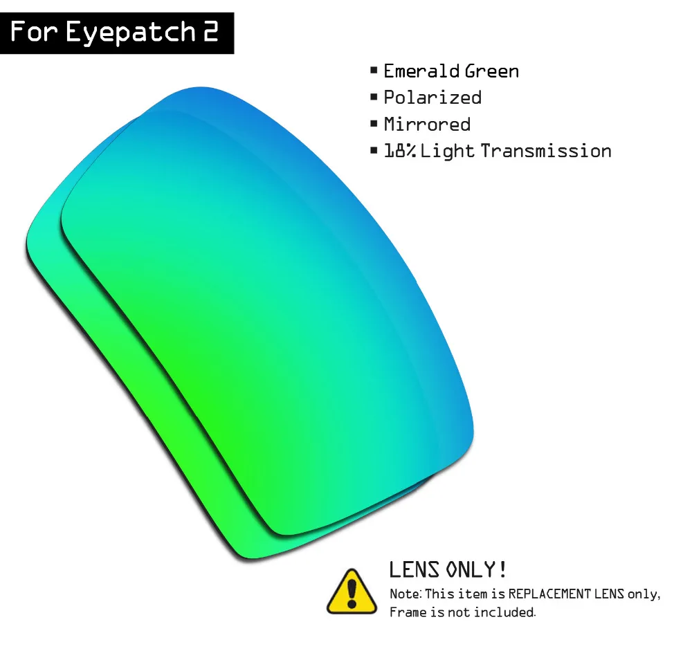 

SmartVLT Polarized Sunglasses Replacement Lenses for Oakley Eyepatch 2 - Emerald Green