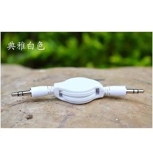 Neue Versenkbare Aux Kabel Stereo Audio Verlängerung 3,5mm Eingang Kabel Stecker-stecker für telefon iphone mp3 mp4 latop pad