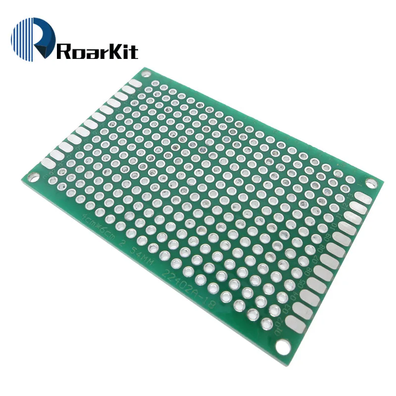 1pcs 4x6 cm PROTOTYPE PCB 4*6 panel double coating/tinning PCB  Universal Board double Sided PCB 2.54MM board