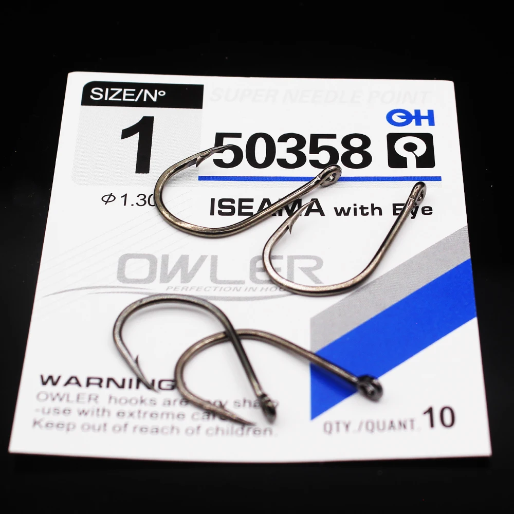 ISEAMA With Eye  30pcs/lot 50358  High Carbon ISE Fishing Hook Carp Catfish Anzol Peche Japan Tackle Fishing OWLER