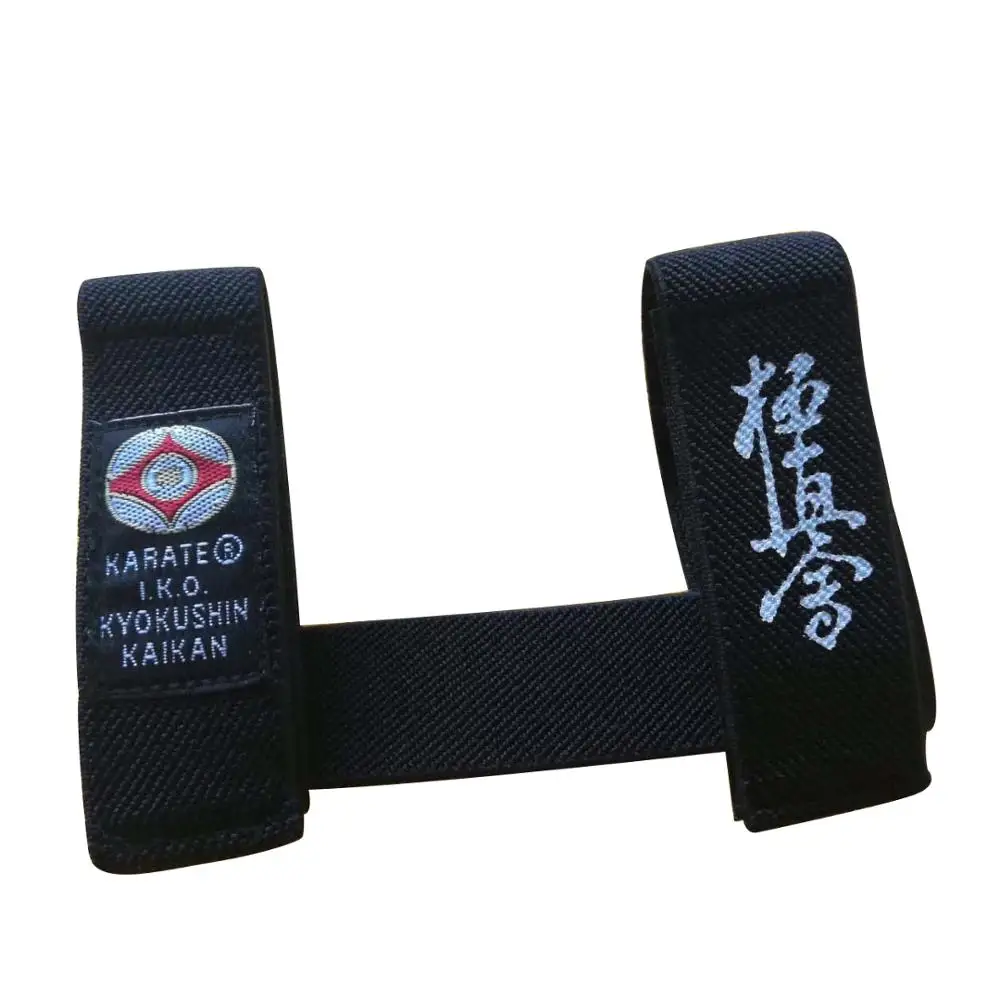 Sinobudo WKO Shinkyokushin Karate fissatore per cintura IKO Kyokushin Karate Belt fermo fisso fissatore per cintura nero