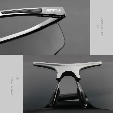 Солнцезащитные очки VEITHDIA 6588 - стиль и защита от UV — фото устройства