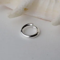 solid 925 Sterling Silver open jump ring ,DIY components.