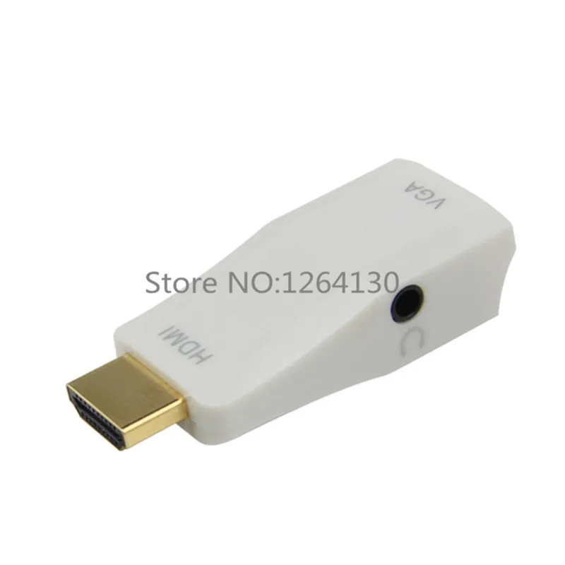 Adaptador de HDTV a VGA con Cable de Audio, convertidor de 1080p HD a VGA macho a hembra para PC/TV/Xbox 360 PS3