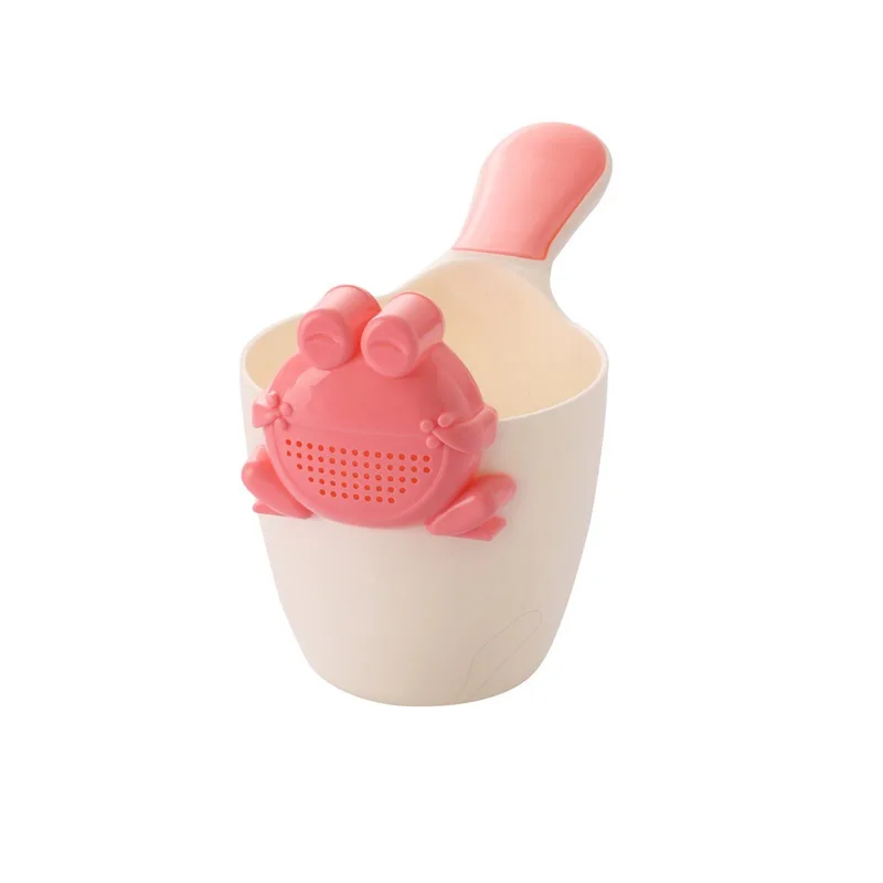 MOTOHOOD Cartoon Baby Bath Caps Baby Shampoo Cup Children Bathing Bailer Baby Shower Spoons Child Washing Hair Cup