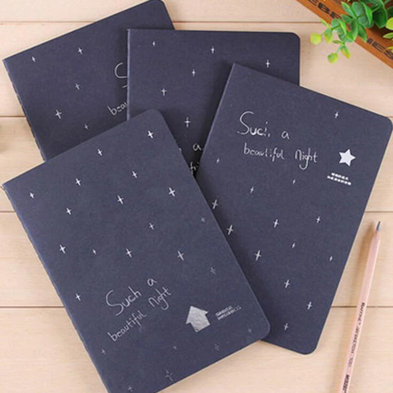 Milky Way Black Line Graffiti Sketch Notebook 16K 32K 56K Child Student Painting Notebook School Office Stationery 1pc