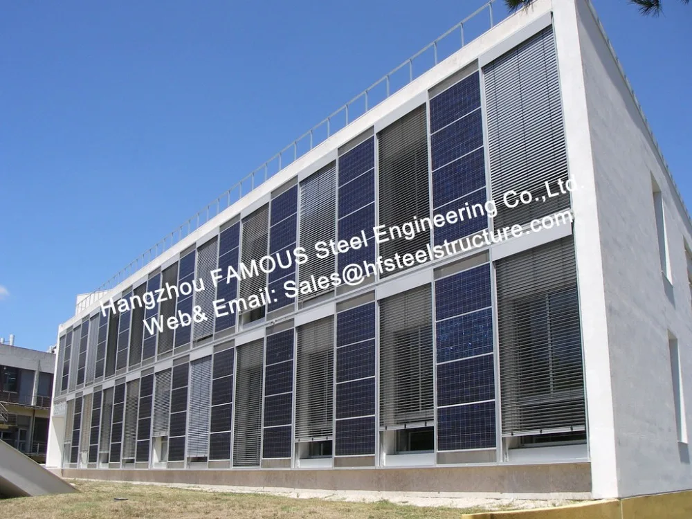 

Solar Building-Integrated PV (Photovoltaic) Facades Glass Curtain Wall with Solar Modules Cladding