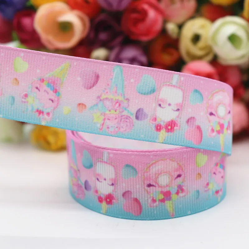 10 Yards Grosgrain-Band mit Lollipop- und Fruchtmotiven, 1" 25MM, für Haarschleifen, DIY-Bastelarbeiten, handgemachte Accessoires M19061002 – Detail 5