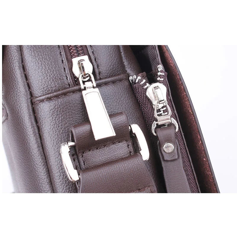 Yeni geldi lüks marka erkek askılı çanta Vintage PU deri omuz çantası yakışıklı Crossbody çanta