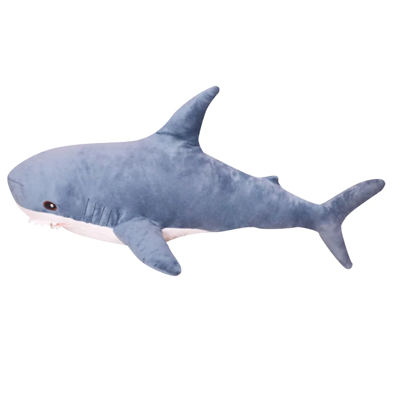 45-140CM Big Size Shark pluszowe zabawki miękkie nadziewane speelgoed zwierząt poduszka do czytania na urodziny prezenty poduszka na prezent dla