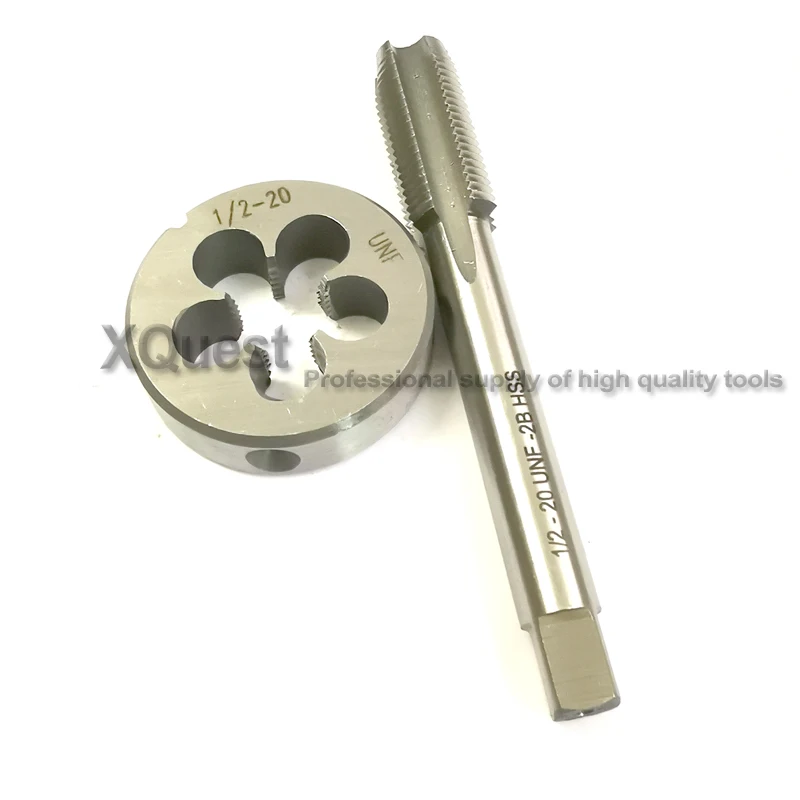 

2pcs Unified Left Hand tap and die set unc 1/2 UNC1/2-13 UNC1/2 1/2-13 LH Fine thread taps Dies UNF1/2 UNF1/2-20 1/2-20