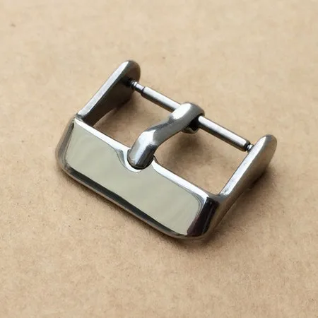 10PCS/Lot Watch Buckle 304 Stainless Steel Watch Buckles Shiny 10MM 12MM 14MM 16MM 17MM 18MM 19MM 20MM 21MM 22MM 24MM