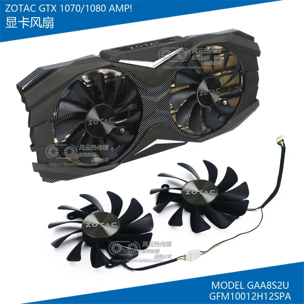 

New Original for ZOTAC GTX1070/1080 AMP ED 8GB Graphics card cooling fan GFM10012H12SPA DC12V 0.50A