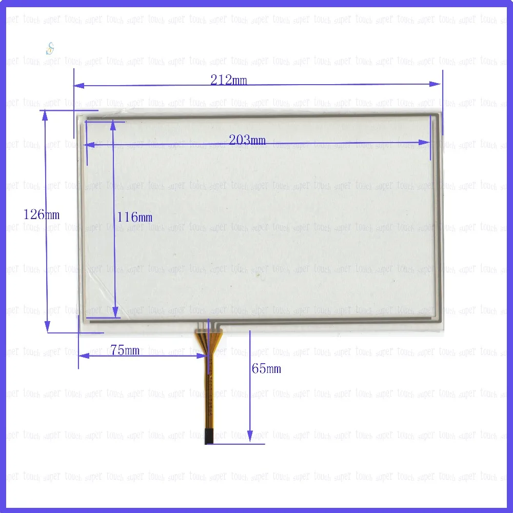 

ZhiYuSun POST KDT-4236 9 inch 4-wire resistive touch panel for Car DVD, 212*126 GPS 212mm*126mm this is compatible