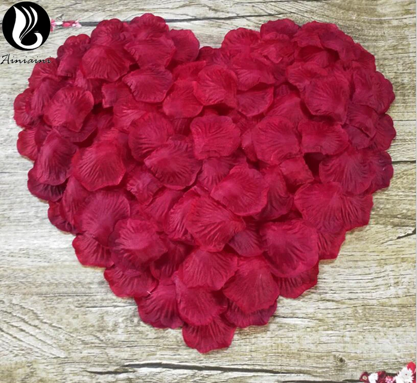 100Pcs/Pack 5*5cm Artificial Flowers Petals For Wedding Accessories Wedding Petals Petalos De Rosa De Boda BV268