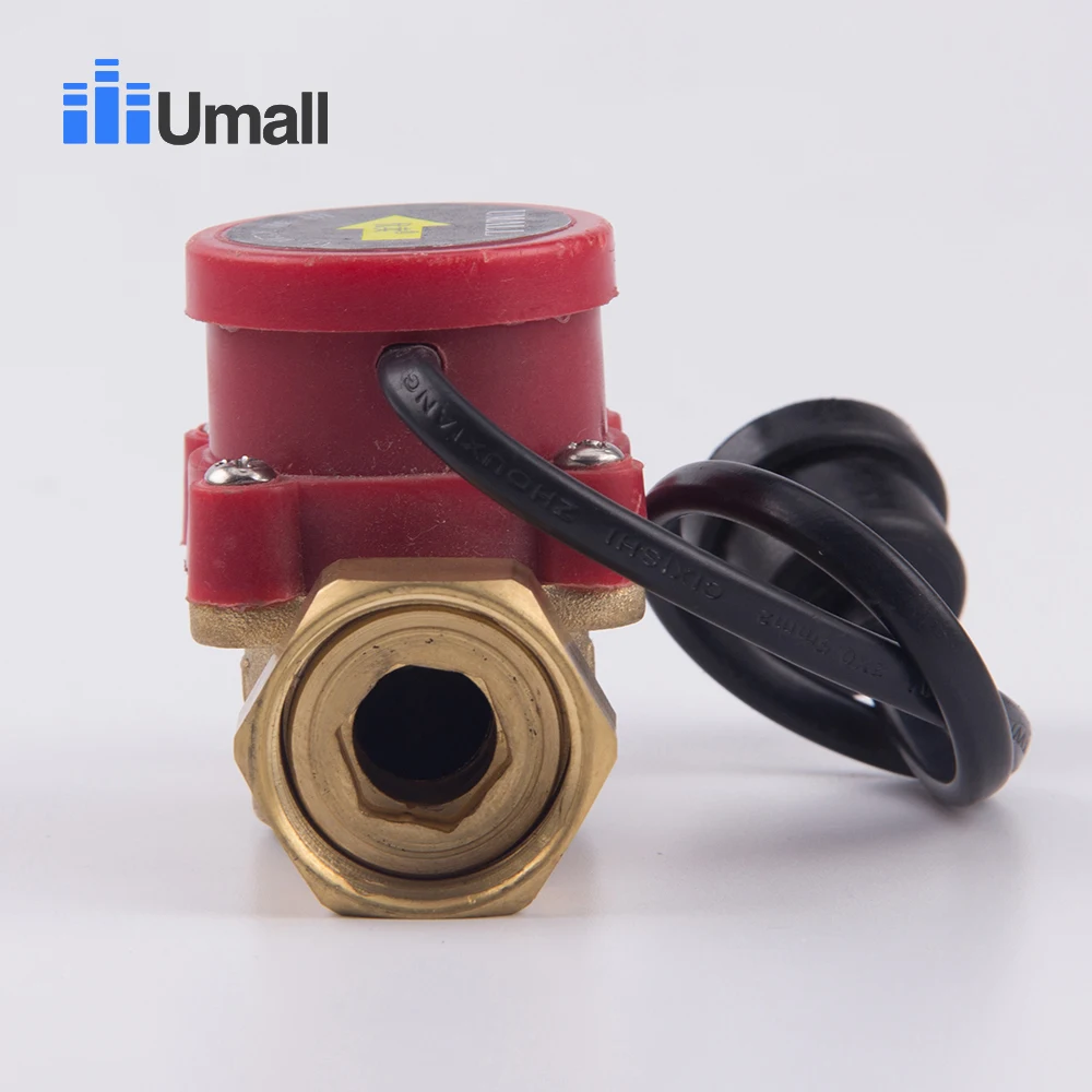 HT-60 90w Water Pump Flow Sensor Switch Solar Heater Brass Automatic Pressure Booster Magnetic Control Valve Part