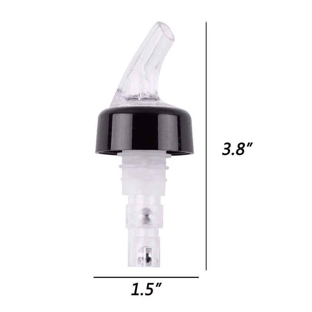 2pcs 30mL Pourer Measured Alcohol and Liquor Pourer Bottle Pour Spout Stopper Quick Shot Spirit Drinks Dispenser Home Bar Tools