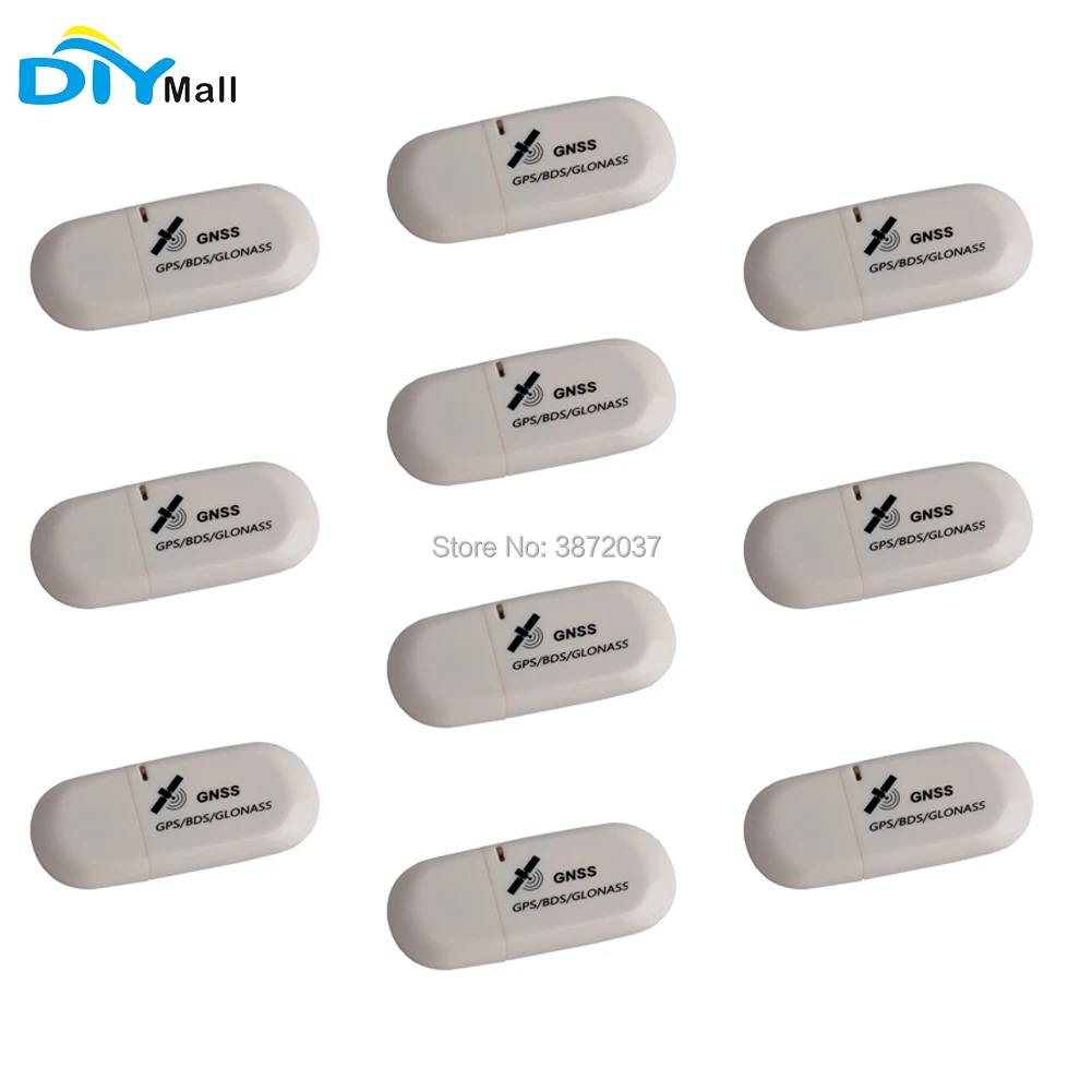 10pcs/lot DIYmall USB GPS Receiver Module GNSS GLONASS Antenna Laptop PC Tablet Car Navigation for Win7 Win8 Win10 XP G72