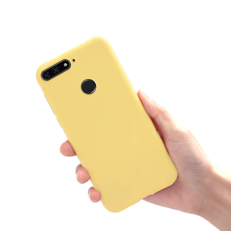 Soft Silicone Candy Color Case for Honor 7C Cover on for Huawei Honor 7A 7C Pro C7 A7 Pro 7 A C 7Apro 7cpro protect coque cases
