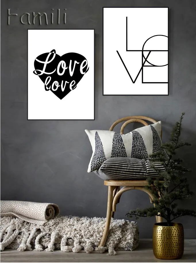 

Nordic Minimalist Print Poster Do What You Love wall painting Motivational Quote Office Home Apartment Decor