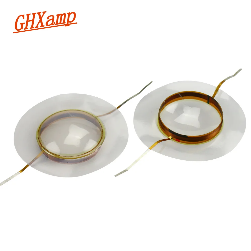 GHXAMP 24.8MM Speaker Treble Voice coil Polymer Transparent Film For 2414H JBL2414H-1 JBL2414H-C 8OHM 2PCS