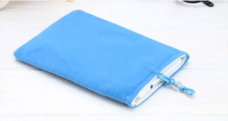 Flannel Soft Cloth Pouch Bag for iPhone 12 Pro Max 6.7\