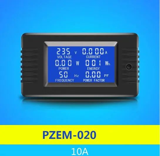 2025 AC 6in1 220V 10A Single Phase Digital Ammeter Voltage Current Power Energy  Factor Meter High Precision