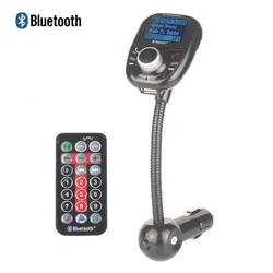 Car MP3 Audio Player Bluetooth FM Transmitter With Remote Control Wireless FM Modulator Car Kit HandsFree LCD Screen USB Charger