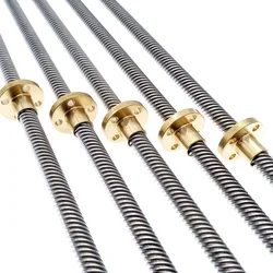 Lead Screw T8 550mm Linear Guide 3D Printers Parts helical pitch 2mm 4mm 8mm 10mm 12mm Trapezoidal Screws with nut